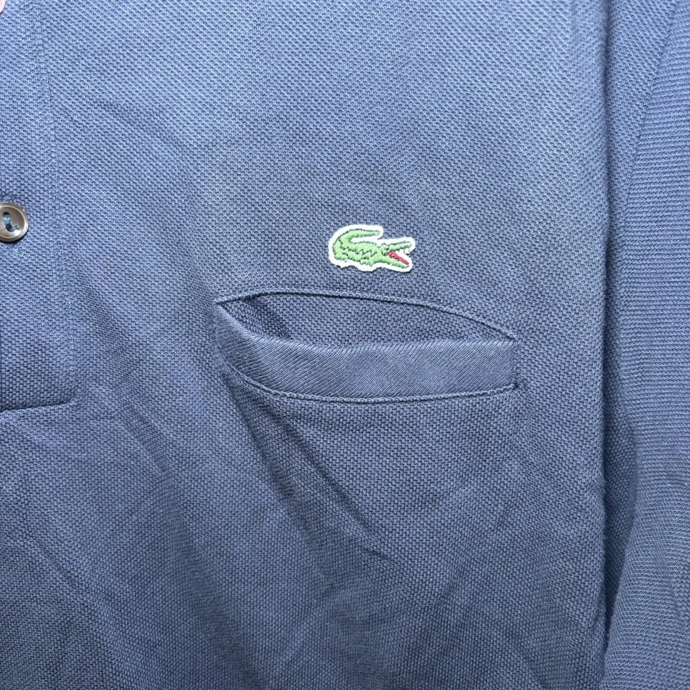 LACOSTE Mens Polo Shirt Size 8 3XL Navy Blue Cotton Quiet Luxury Golf Career - Picture 3 of 12